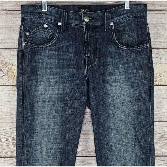 Men's Rock & Republic Grady Relaxed Straight Leg Denim Jeans Size 33 Dark Wash - Picture 3 of 9